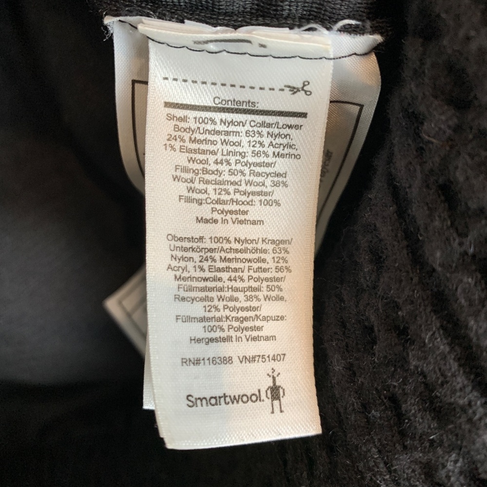 Smartwool Black Puffer Jacket - Picture 8 of 9